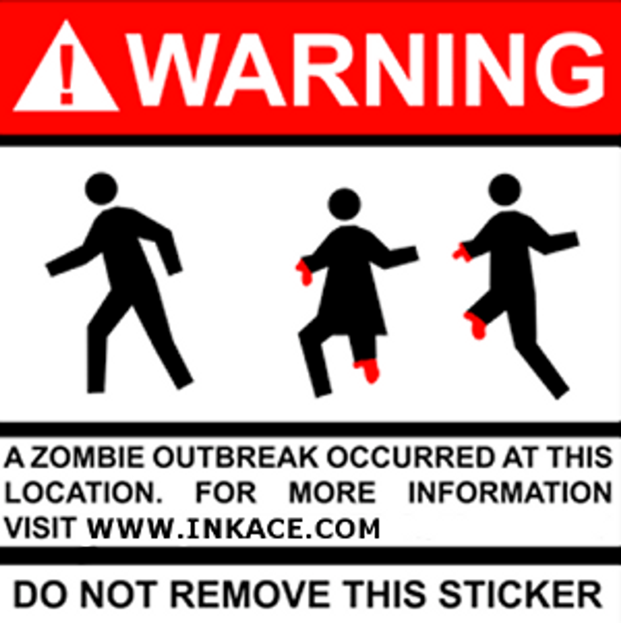 zombie hazard sign