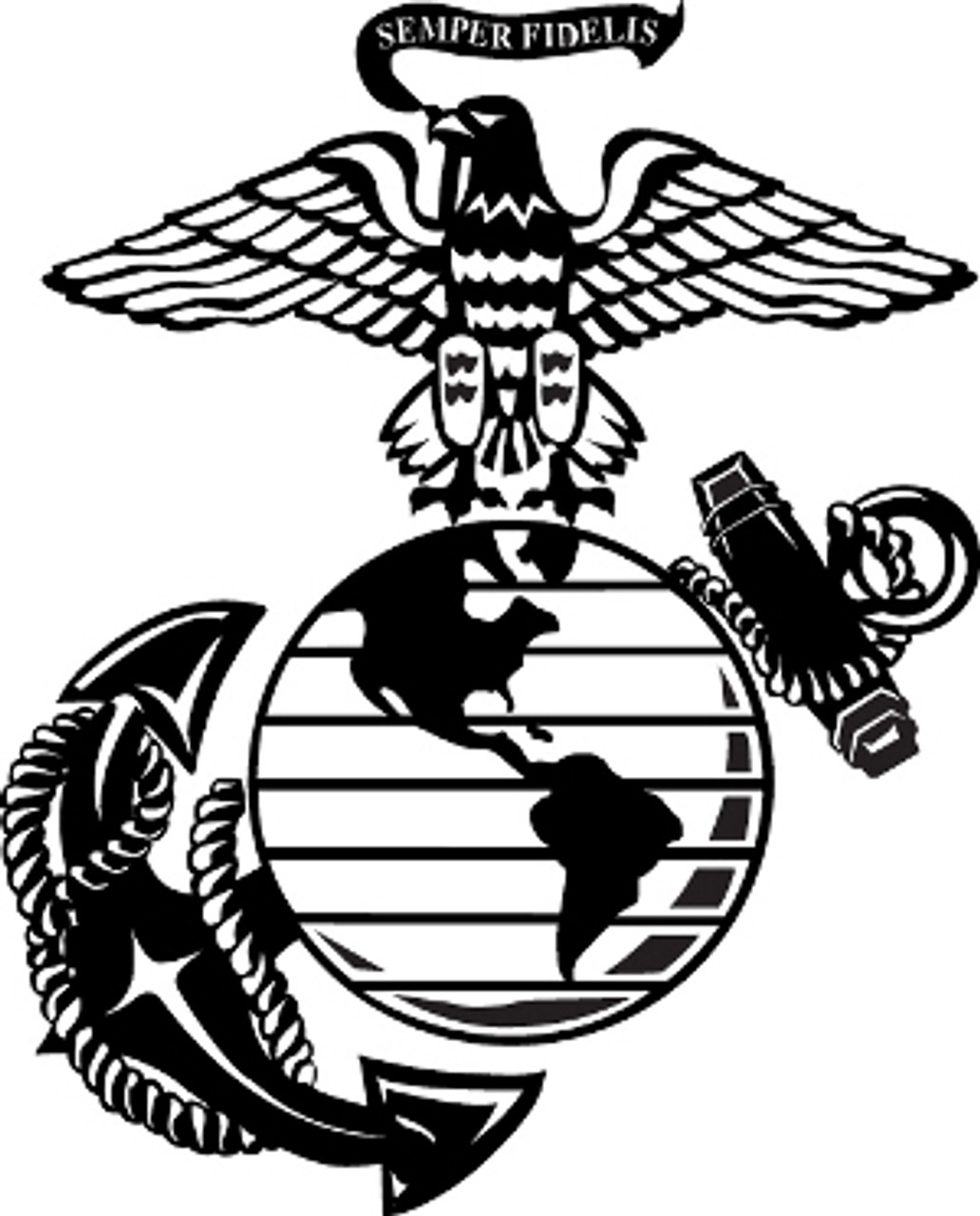 usmc marine eagle globe anchor decal