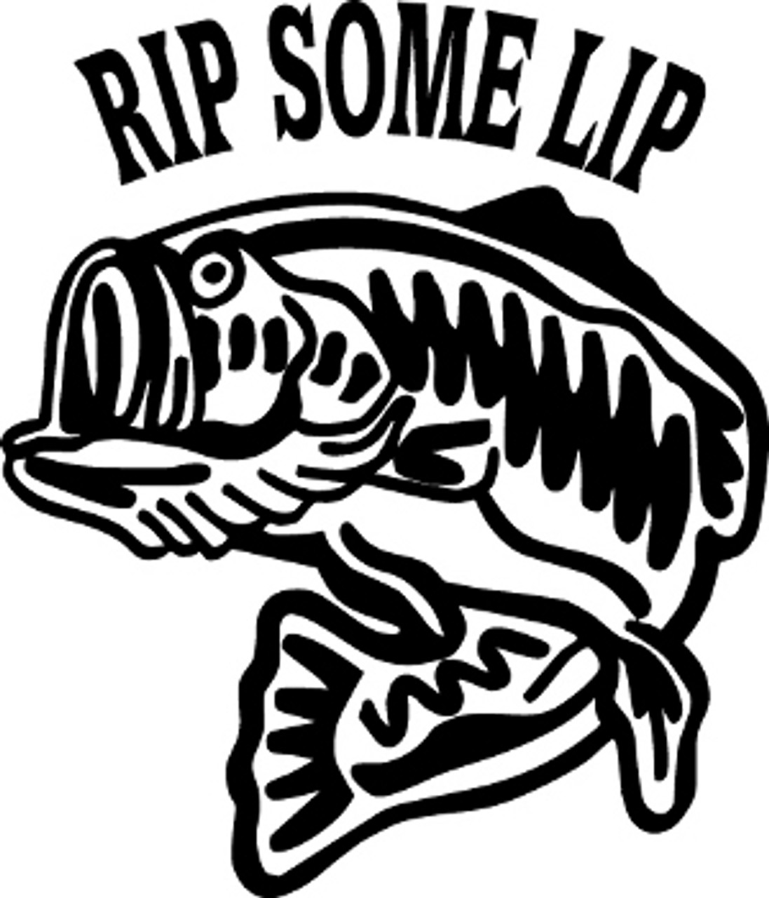 RIPPIN LIPS USA BASS FISHING STICKER REEL ABU VINTAGE DECAL MECHANIC  TOOLBOX USA 