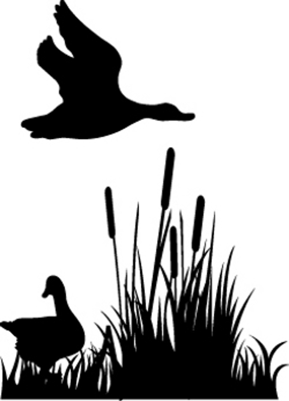 duck hunting silhouette decals