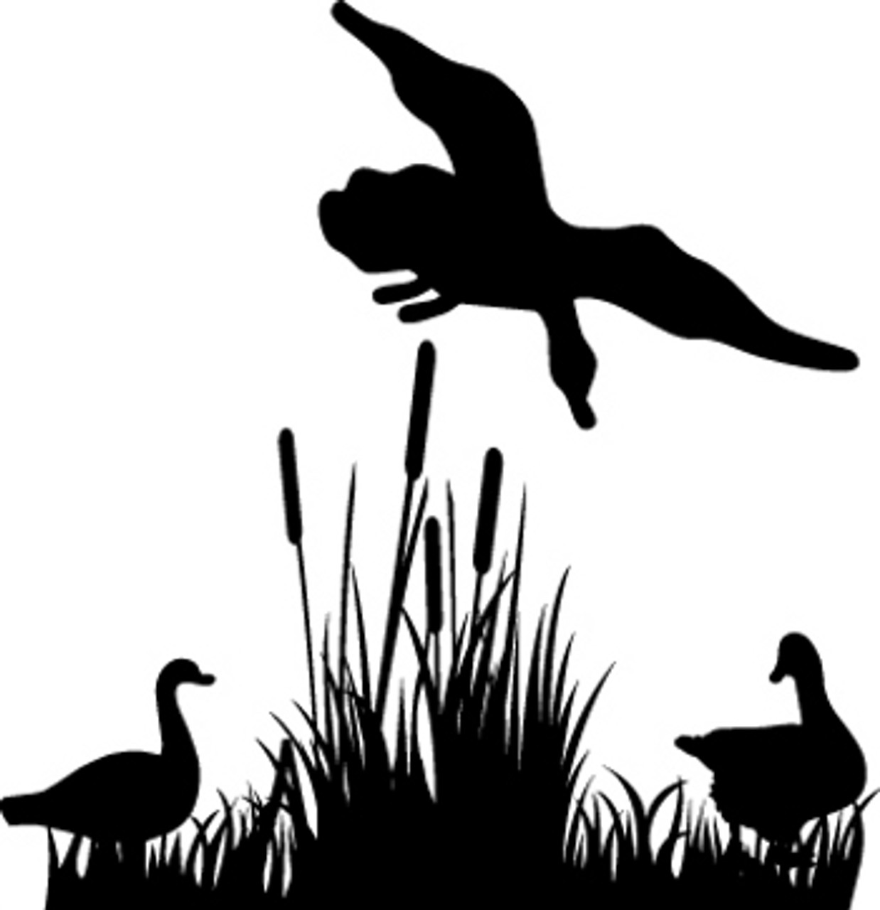 duck hunting silhouette decals