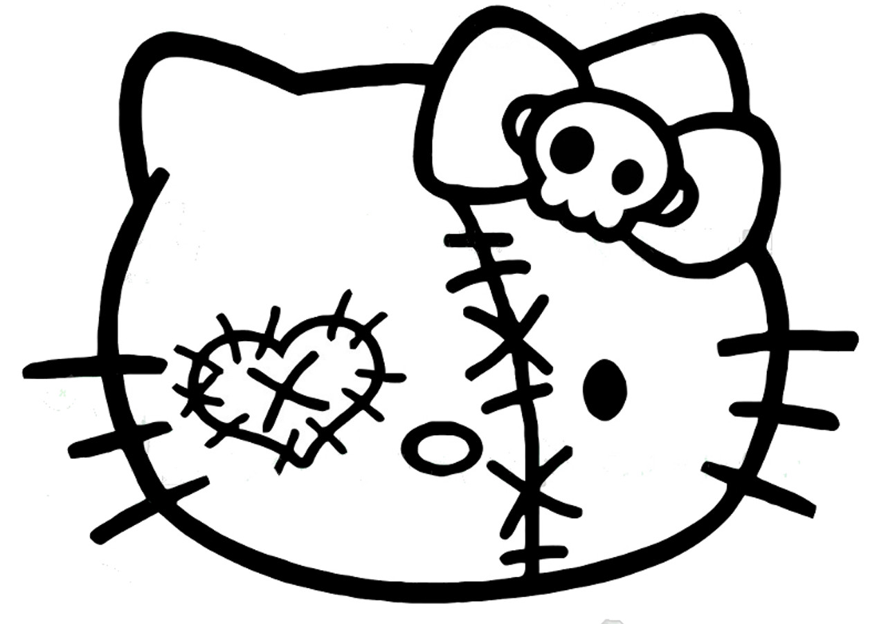 Easy How to Draw Hello Kitty Tutorial Video and Hello Kitty Coloring Page | Kitty  drawing, Hello kitty drawing, Easy cartoon drawings