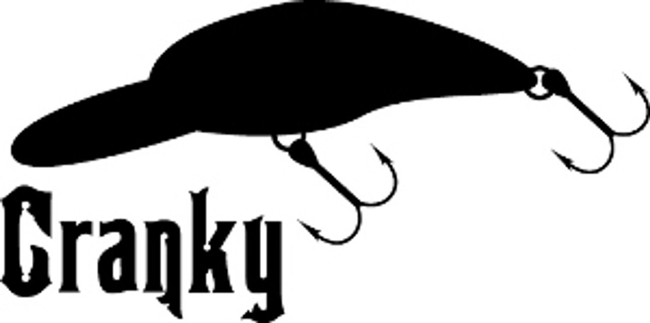 Cranky Fishing Lure Decal