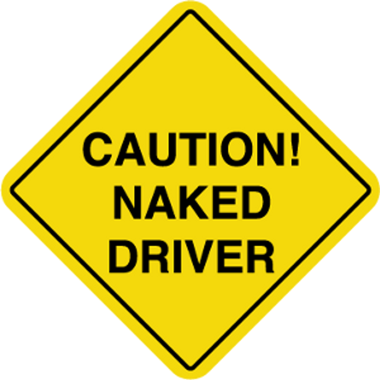 Driving Warning Decal