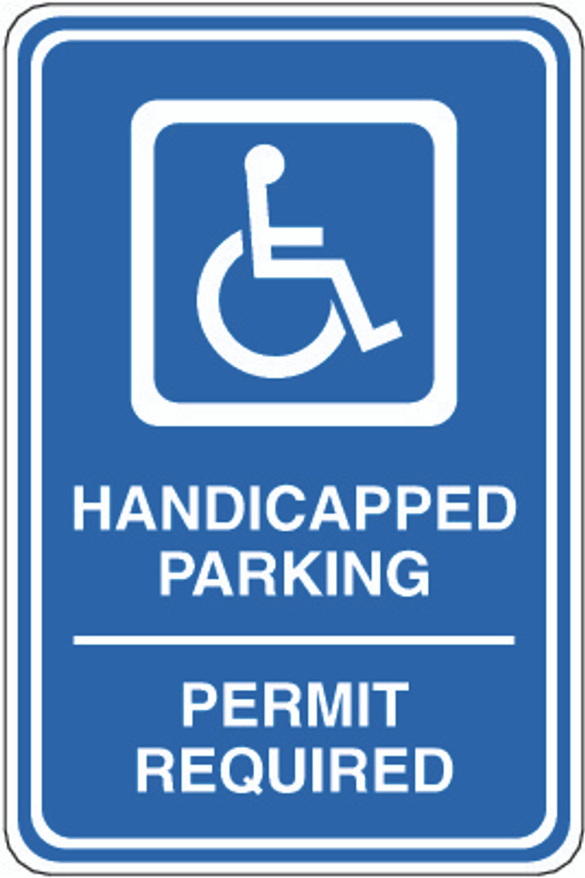 Handicapped Parking Permit Required