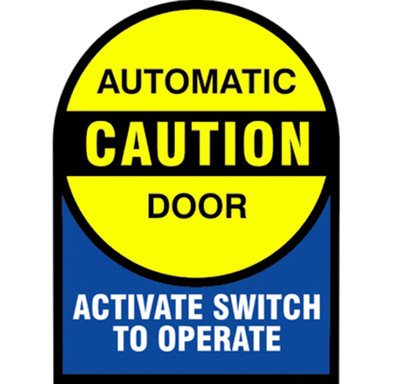 AUTOMATIC DOOR ACTIVATE SWITCH TO OPERATE Handicap Vinyl Door Decals Stickers