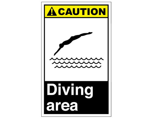 ANSI Caution Diving Area