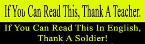 Thank A Teacher - Bumper Sticker