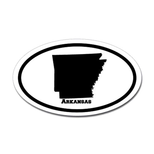 Arkansas State Oval Sticker #1