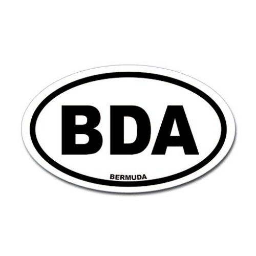 Bermuda Airport Oval Sticker