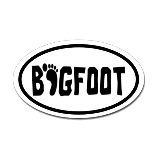 Bigfoot Oval Sticker