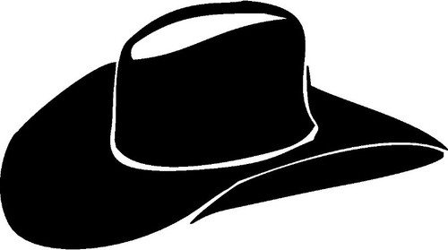 Cowboy Hat Decal