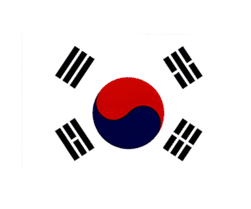 South Korea Flag Decal