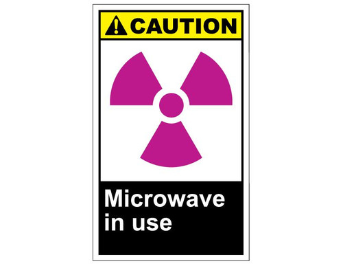 ANSI Caution Microwave In Use