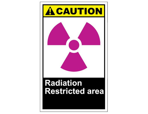 ANSI Caution Radiation Restricted Area