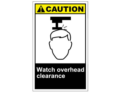 ANSI Caution Watch Overhead Clearance