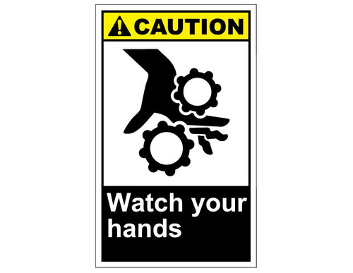 ANSI Caution Watch Your Hands