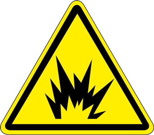 Arc Flash Hazard (ISO Triangle Hazard Symbol)