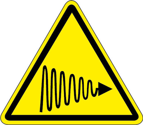 UV Light Hazard (ISO Triangle Hazard Symbol)