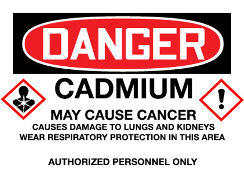 GHS Danger Cadmium