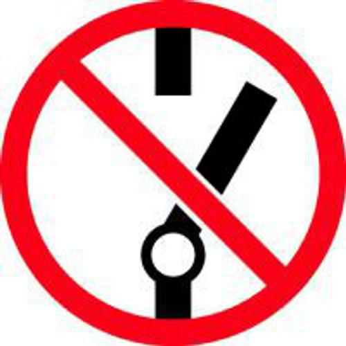 Do Not Throw Switch (ISO Prohibition Symbol)