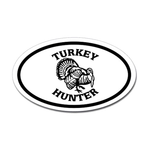 Hunting Oval Bumper Sticker