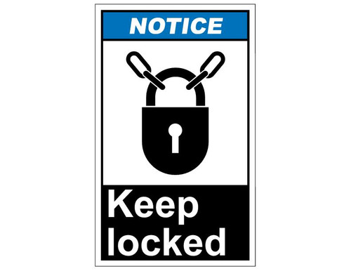 ANSI Notice Keep Locked