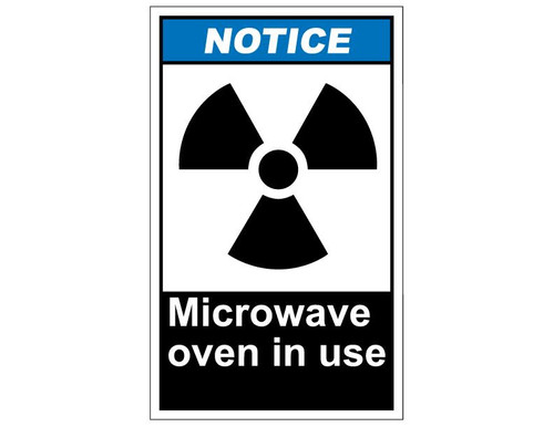 ANSI Notice Microwave Oven In Use