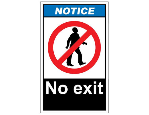 ANSI Notice No Exit