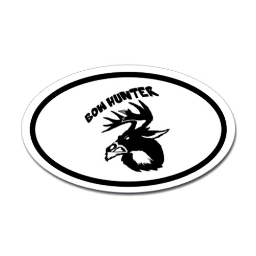 Hunting Oval Bumper Sticker