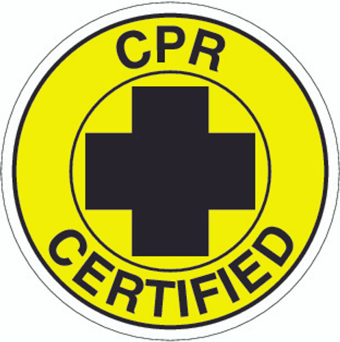 CPR Certified Hardhat Sticker