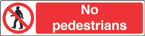 No Pedestrians