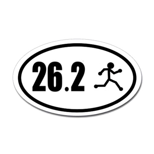 26.2 Oval Bumper Sticker #7