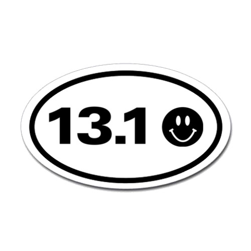 13.1 Oval Bumper Sticker #3