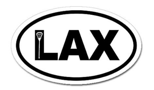 LAX Oval Bumper Sticker #1