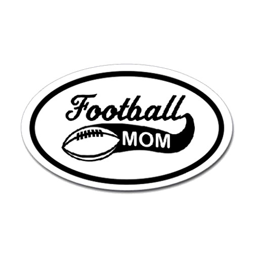 Football Mom Oval Bumper Sticker #1