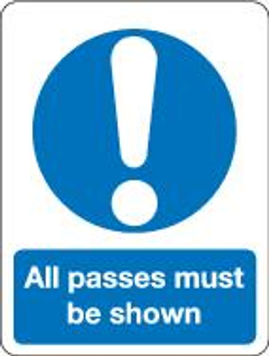 All Passes Must Be Shown