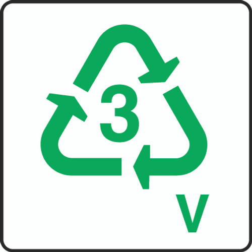 Vinyl 3 Recycle Sign