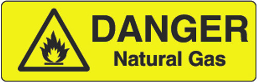 Danger Natural Gas Marker