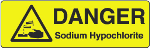 Danger Sodium Hypochlorite Marker