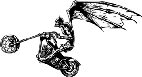 Angel Of Death Motorcycle Decal