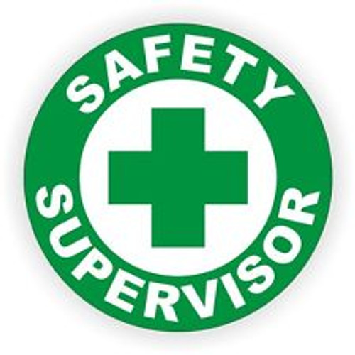 Safety Supervisor Hardhat Sticker 1