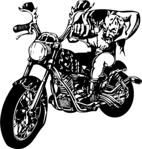 The Headless Rider Motorcycle Decal