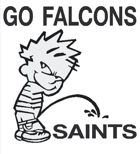 Falcons Piss on Saints Decal