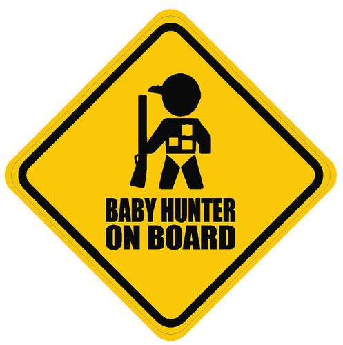 Baby Hunter On Board Sticker