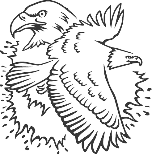 American Pride Bald Eagle & American Flag Decal