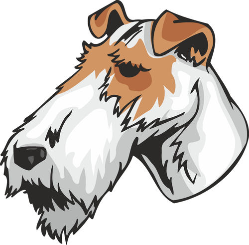Fox Terrier Wire Dog Sticker