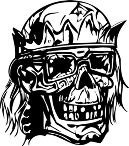 The Ancient King Skull Decal