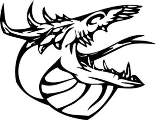 Dragon Facing The Right Decal