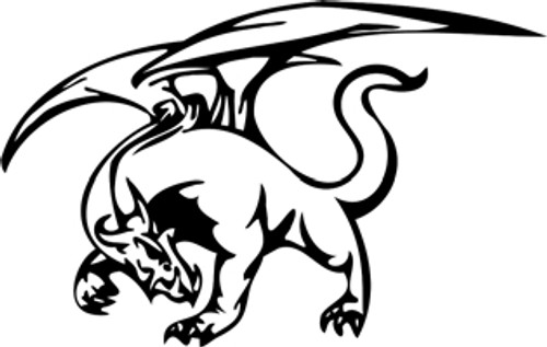 Dragon On The Prowl Decal